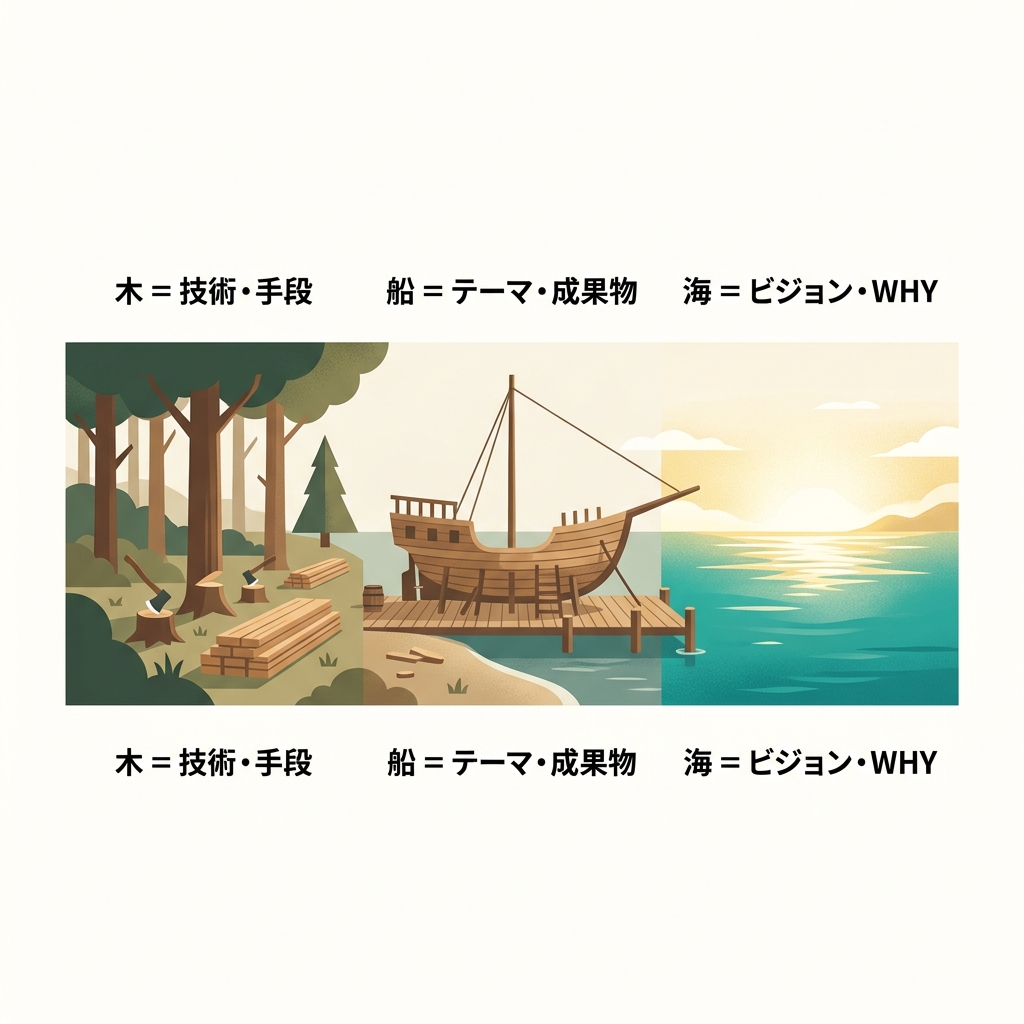 木・船・海のメタファー